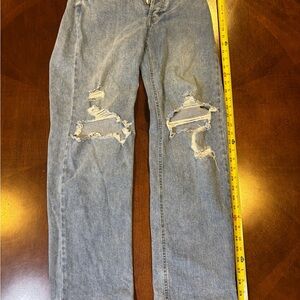 Wild Fable women’s  Relaxed Distressed Jeans - Light Blue